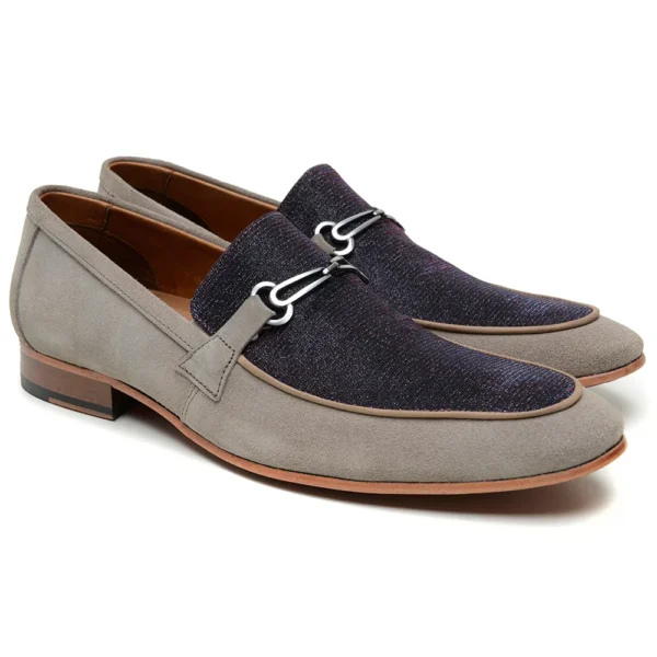 Loafer Mazzochi Cinza Claro - Imagem 2